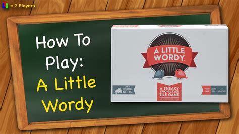 How To Play A Little Wordy .